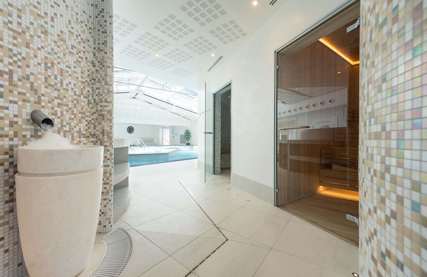 sauna and steam room parcours marin Miramar La Cigale